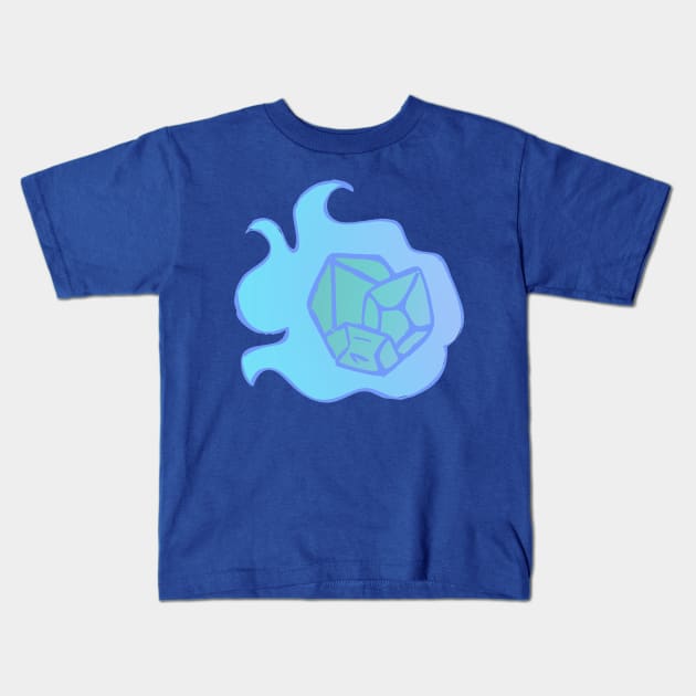 D20 Fire (Ice Edition) Kids T-Shirt by HaloSenpai